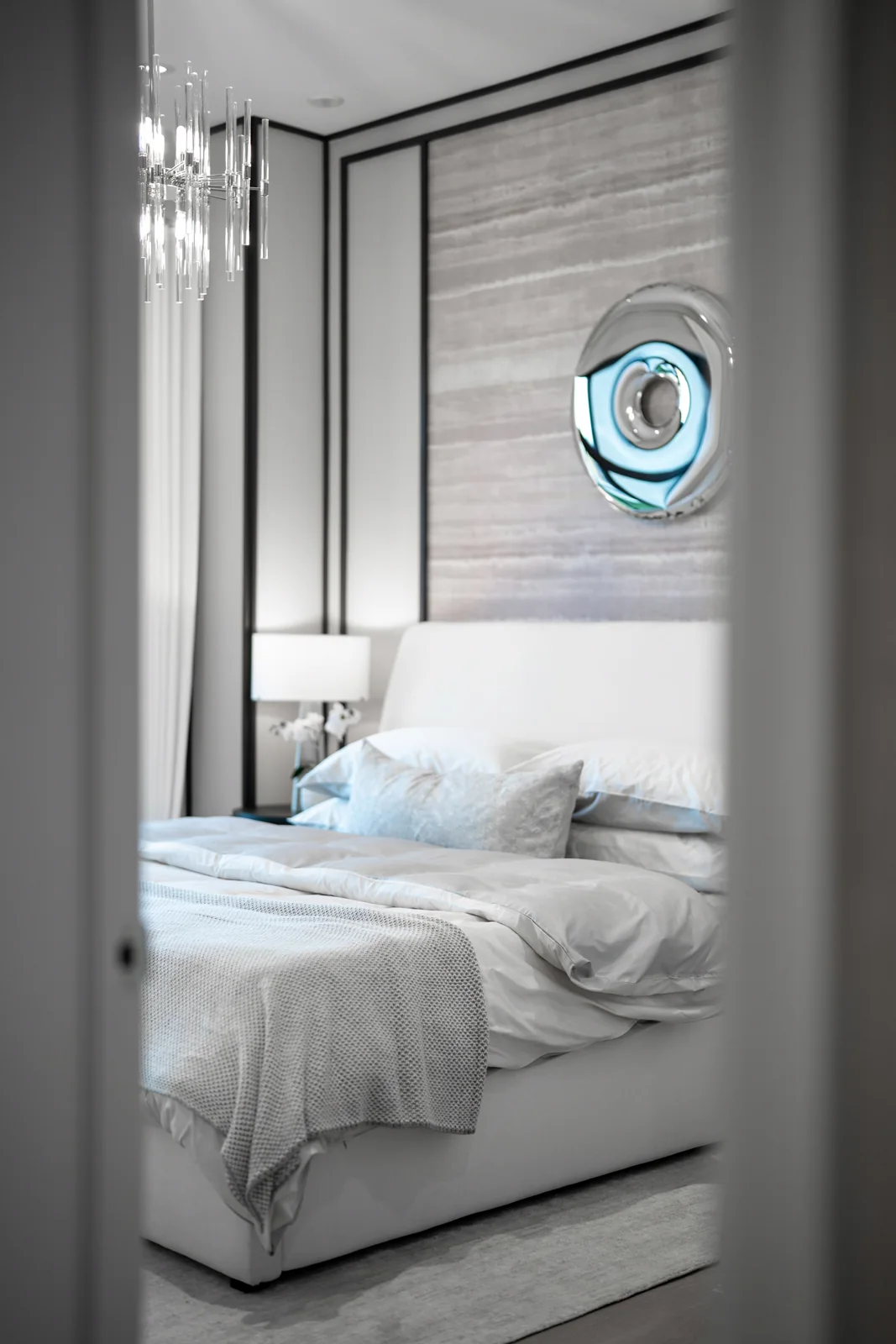Primary suite, double closets — Bedroom — custom residence